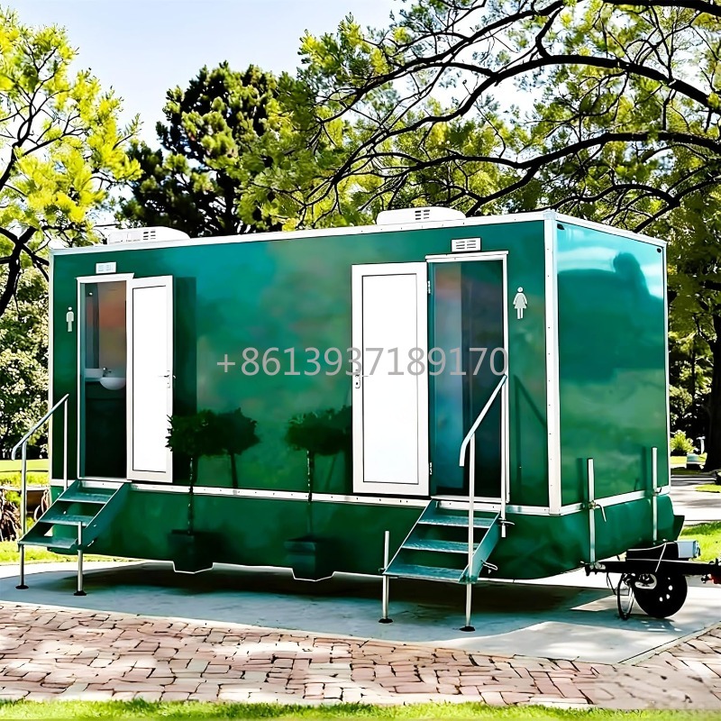 Outdoor Camping Showers - Trailer Toilet Mobile dengan Bak Cuci