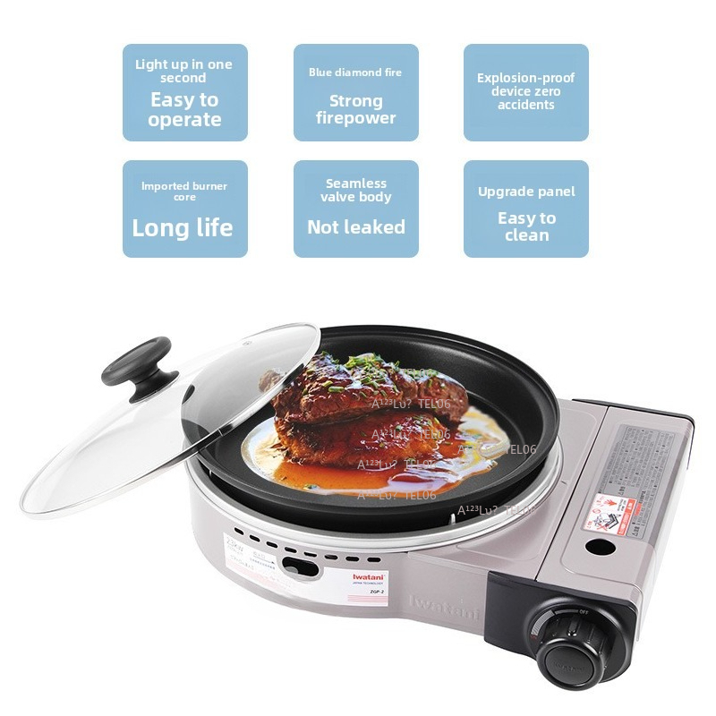 Outdoor Camping Gas Stove - Kompor Gas Portabel Anti Angin Pembakar