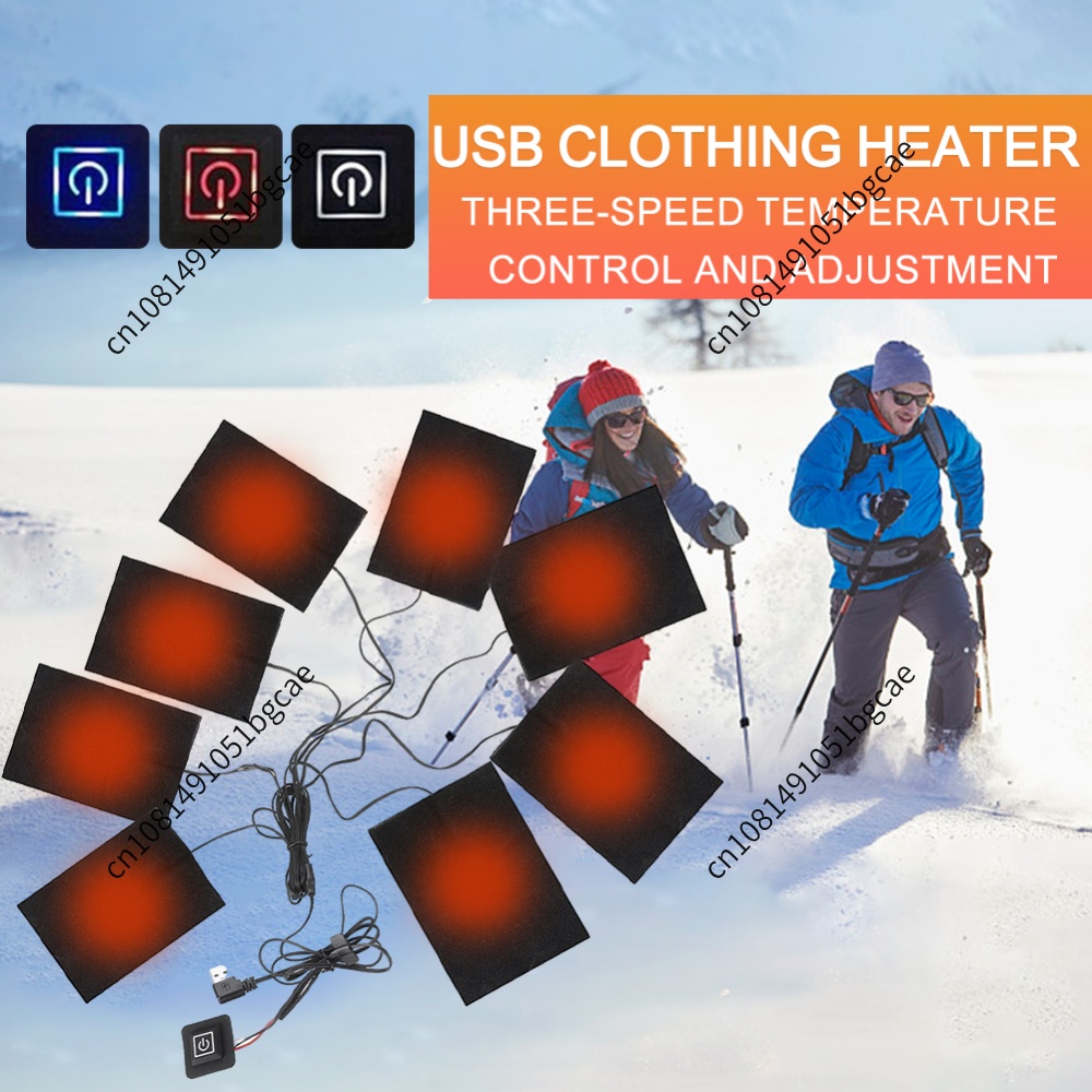 Outdoor Camping Jacket - Bantalan Pemanas USB Pemanas Kain Elektrik