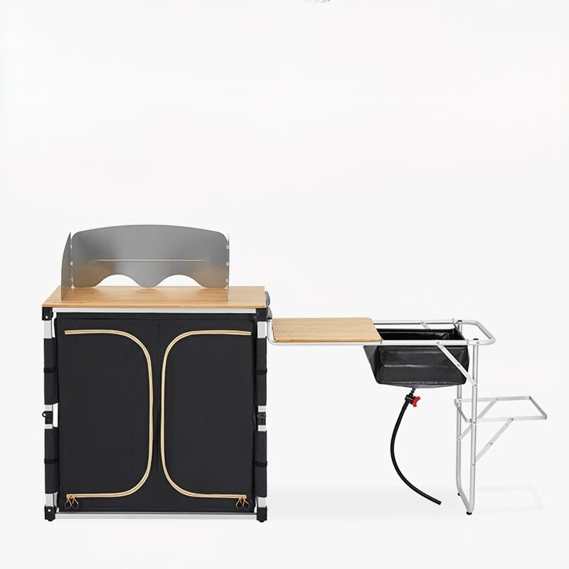 Outdoor Camping Kitchen With Sink - Meja Piknik Lipat Multifungsi Portabel untuk