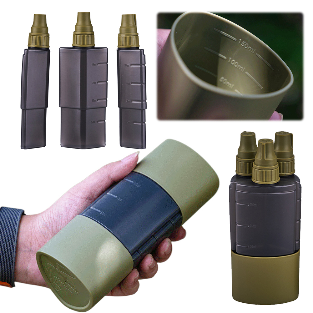Outdoor Camping Kitchen With Sink - 3 In 1 Botol Dispenser Bumbu