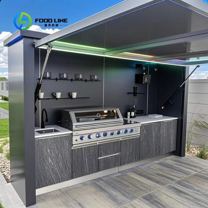 Outdoor Camping Kitchen With Sink - Gerobak Dapur Portabel Khusus dengan Roda