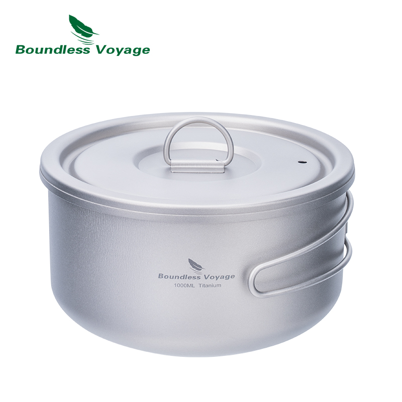 Outdoor Camping Cooking Set - Ketel Kemah bahan Titanium tanpa batas