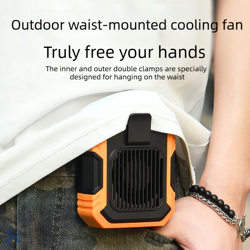 Outdoor Camping Fans - Kipas Mini Portabel USB Rechargeable, Klip