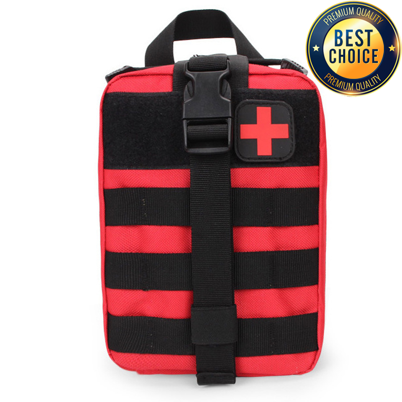 First Aid Kit Camping - Molle kit pertolongan pertama taktis, tas