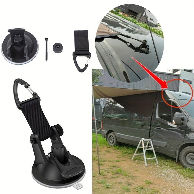 Outdoor Camping Awning - 4Pcs Pengait Pengikat Universal untuk Motorhome,