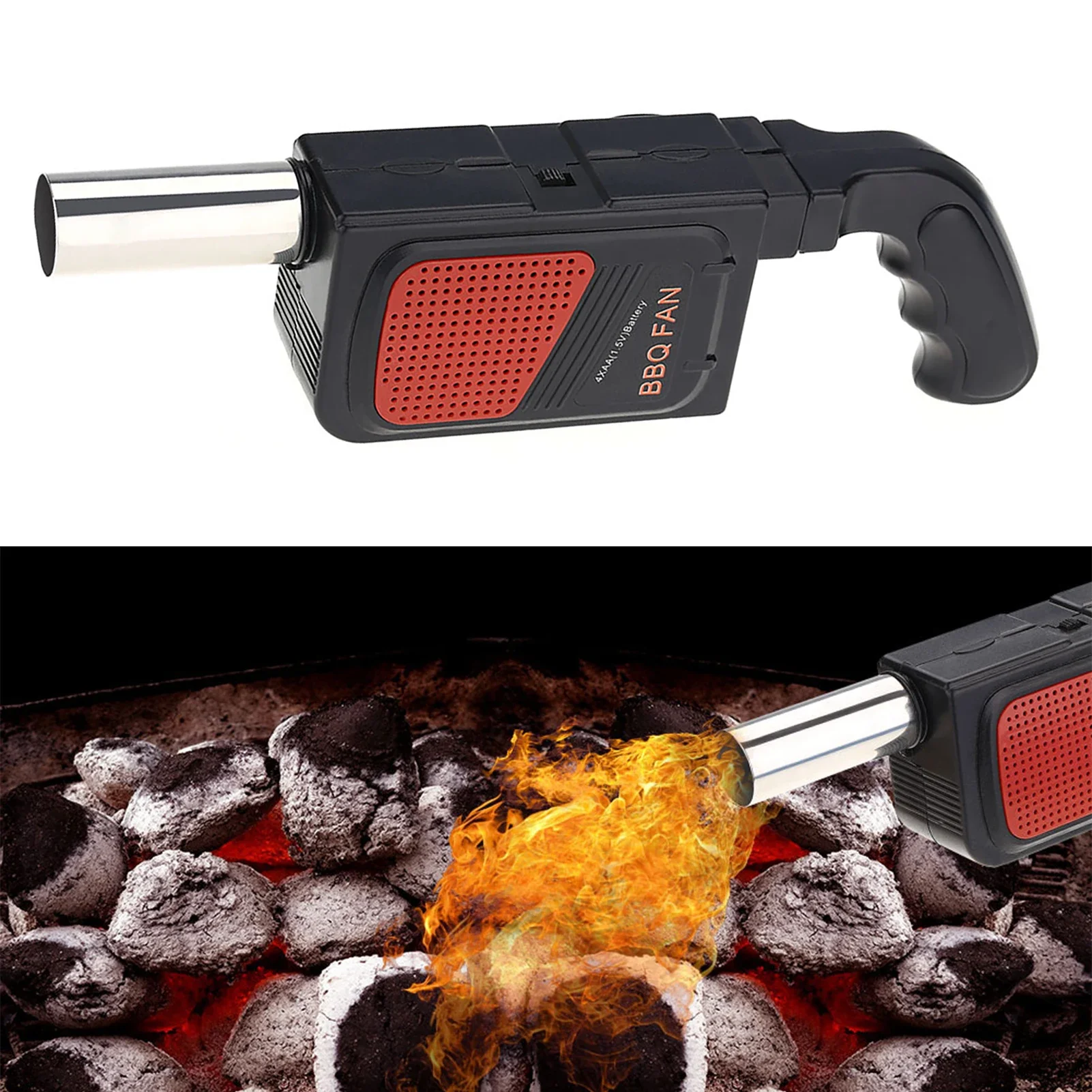 Outdoor Camping Cooking Set - Kipas BBQ Elektrik Genggam Portabel untuk