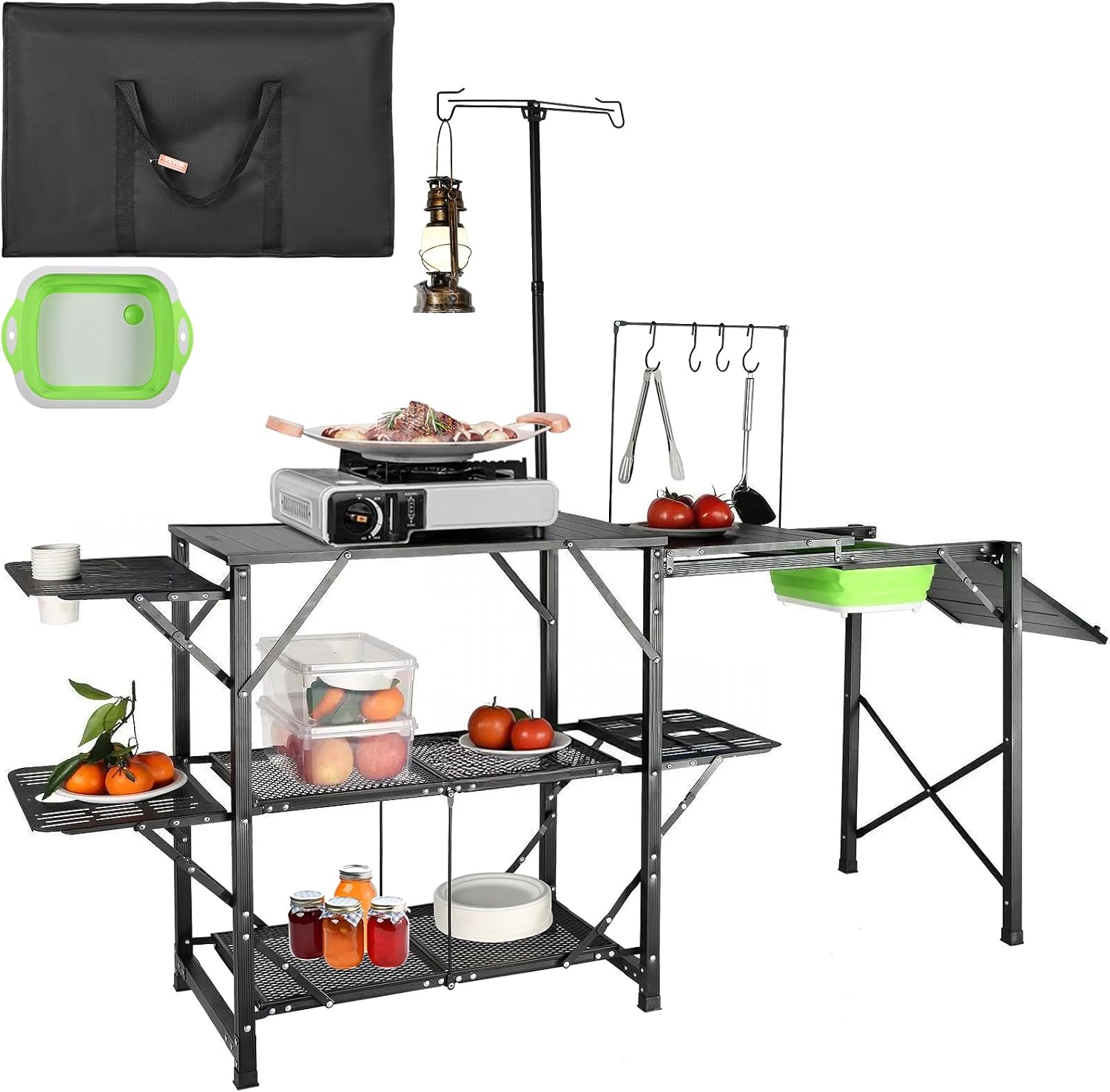 Outdoor Camping Kitchen With Sink - Meja Dapur Camping dengan Wastafel, Stasiun