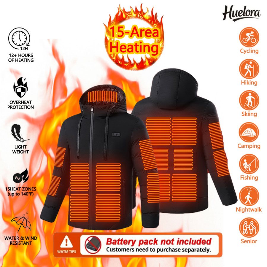 Outdoor Camping Jacket - Jaket Pemanas Huelora 11 Area untuk