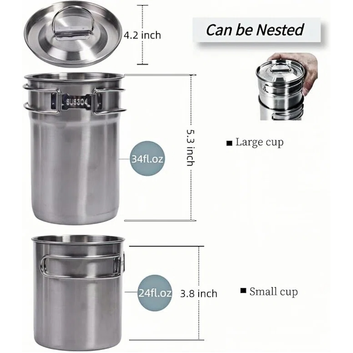 Cangkir Lipat untuk Berkemah,  - Outdoor Camping Cooking Set ulasan dan harga