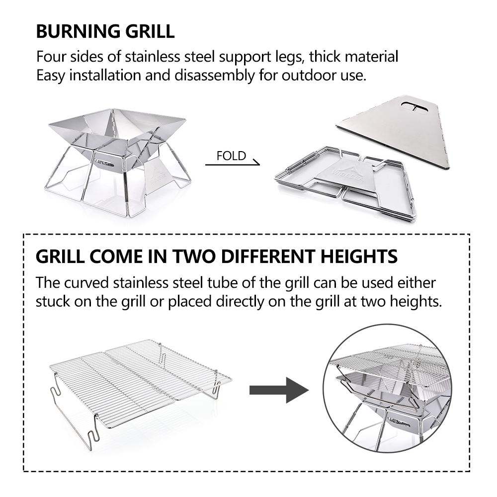 Widesea Panggangan Berkemah Pe - Outdoor Camping Cooking Set ulasan dan harga