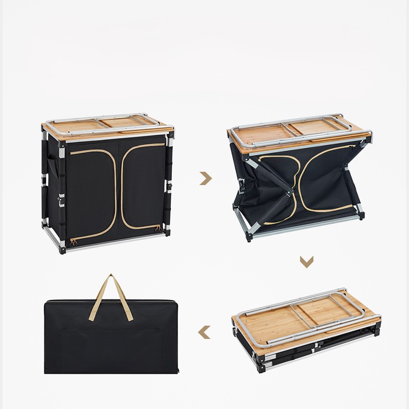Meja Piknik Lipat Multifungsi  - Outdoor Camping Kitchen With Sink ulasan dan harga