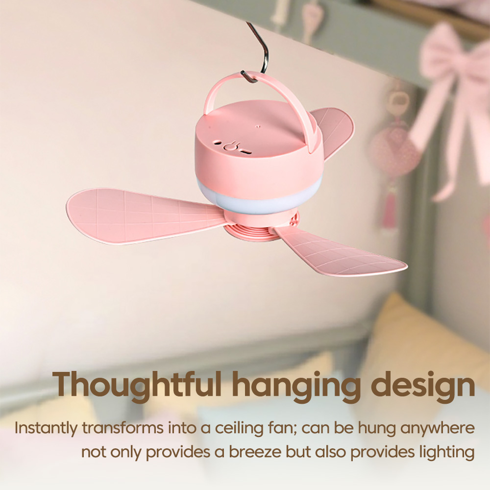Kipas Angin Portabel dengan La - Outdoor Camping Fans ulasan dan harga