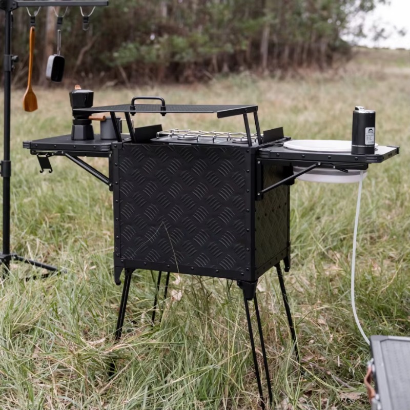 Stasiun Dapur Lipat Serbaguna  - Outdoor Camping Kitchen With Sink ulasan dan harga