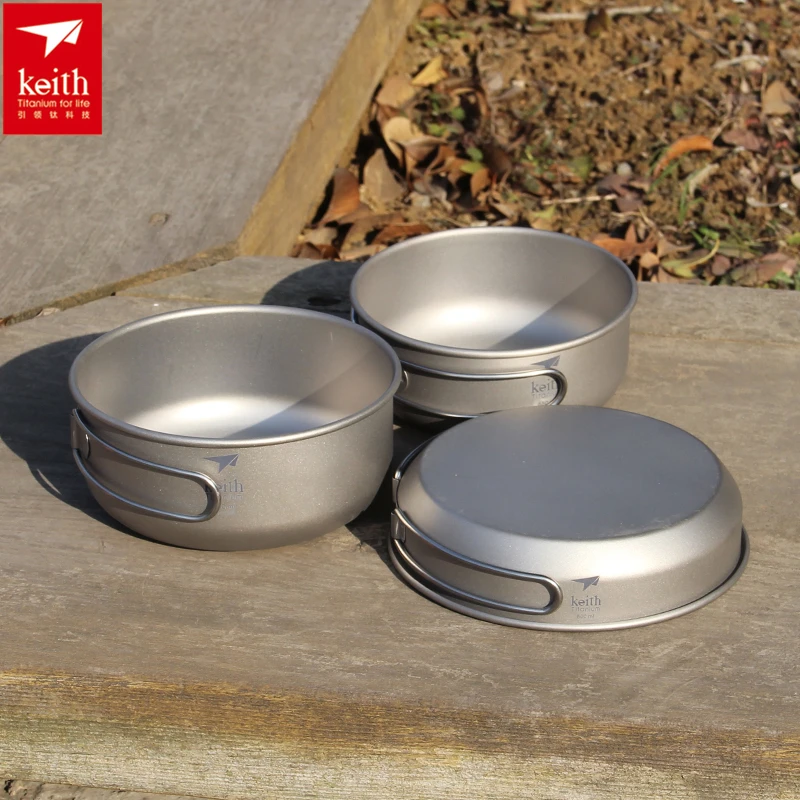 Keith Set panci masak Titanium - Outdoor Camping Cooking Set ulasan dan harga