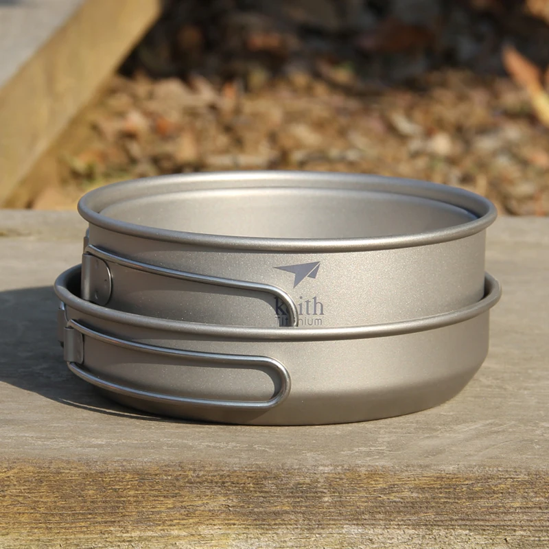 Keith Set panci masak Titanium - Outdoor Camping Cooking Set ulasan dan harga