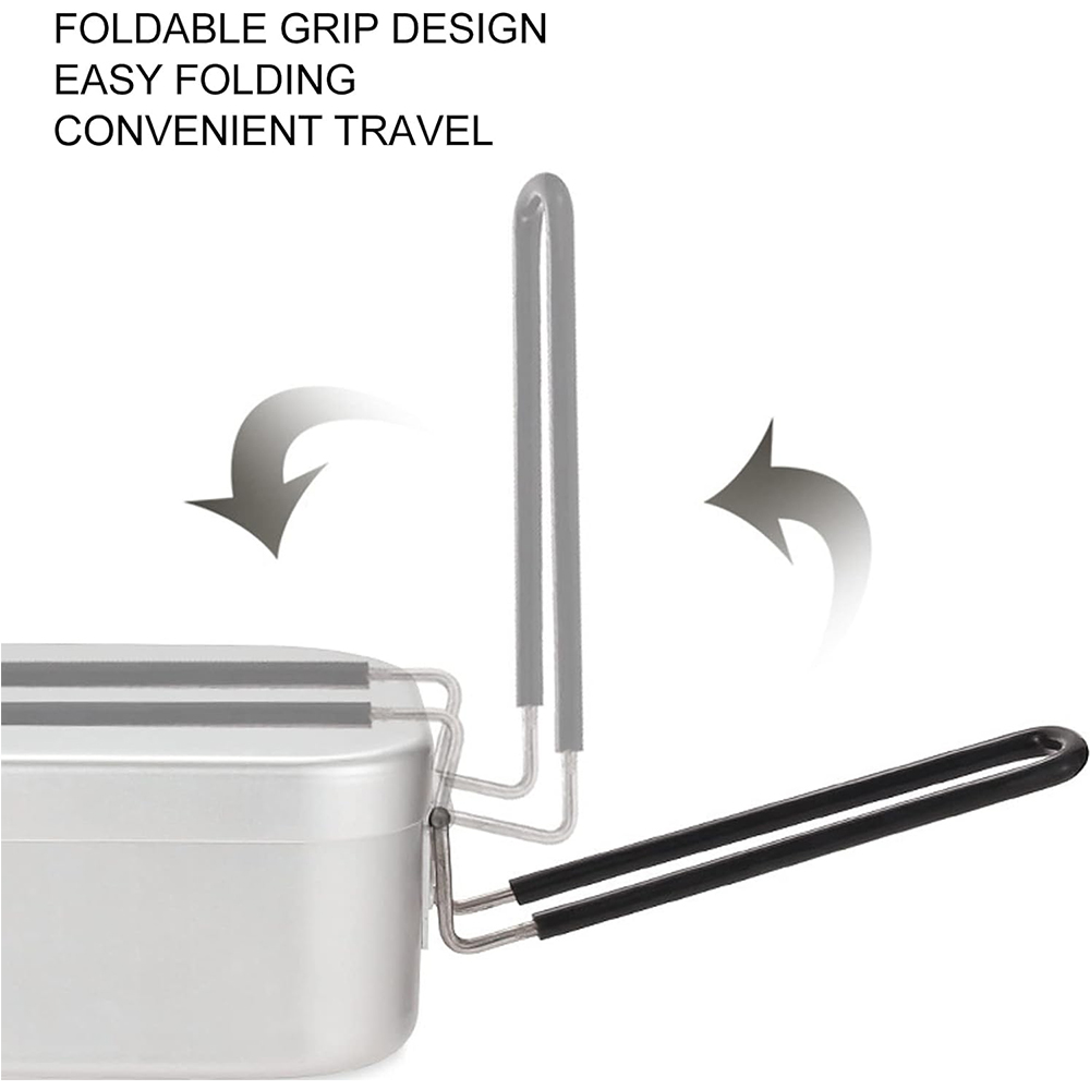 Kotak makan siang aluminium 80 - Outdoor Camping Cooking Set ulasan dan harga