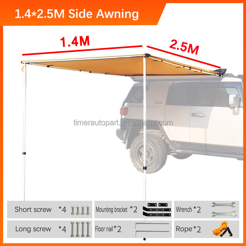 Tenda Samping Mobil Anti Hujan - Outdoor Camping Awning ulasan dan harga
