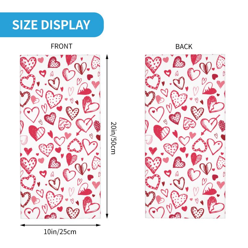 Bandana Hati Cinta Merah Muda  - Trekking Gaiters ulasan dan harga