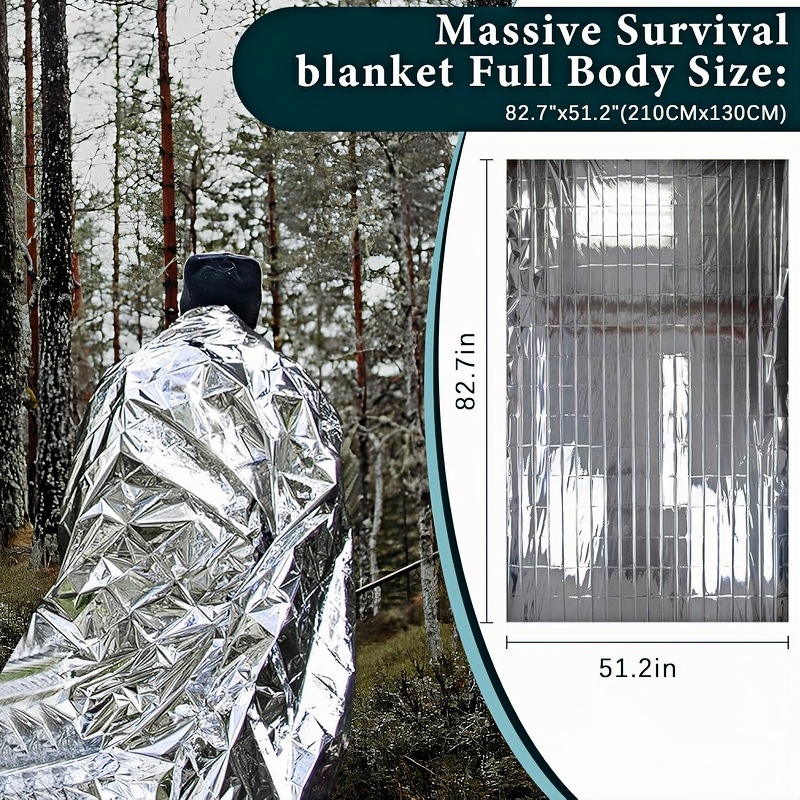 4Pcs Selimut Termal Mylar untu - Outdoor Camping Heated Blanket ulasan dan harga
