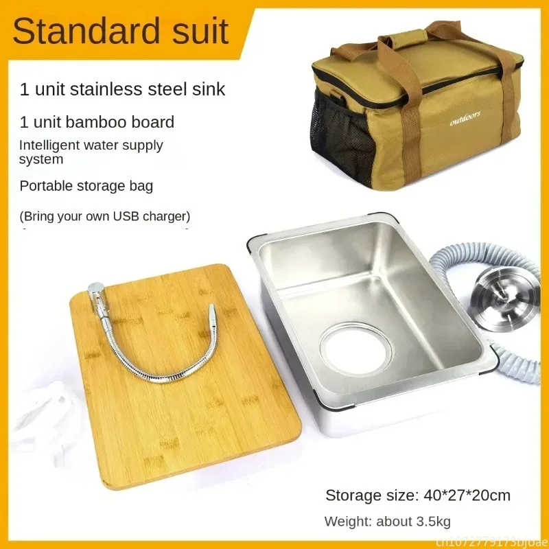 Meja Dapur Camping Outdoor IGT - Outdoor Camping Kitchen With Sink ulasan dan harga