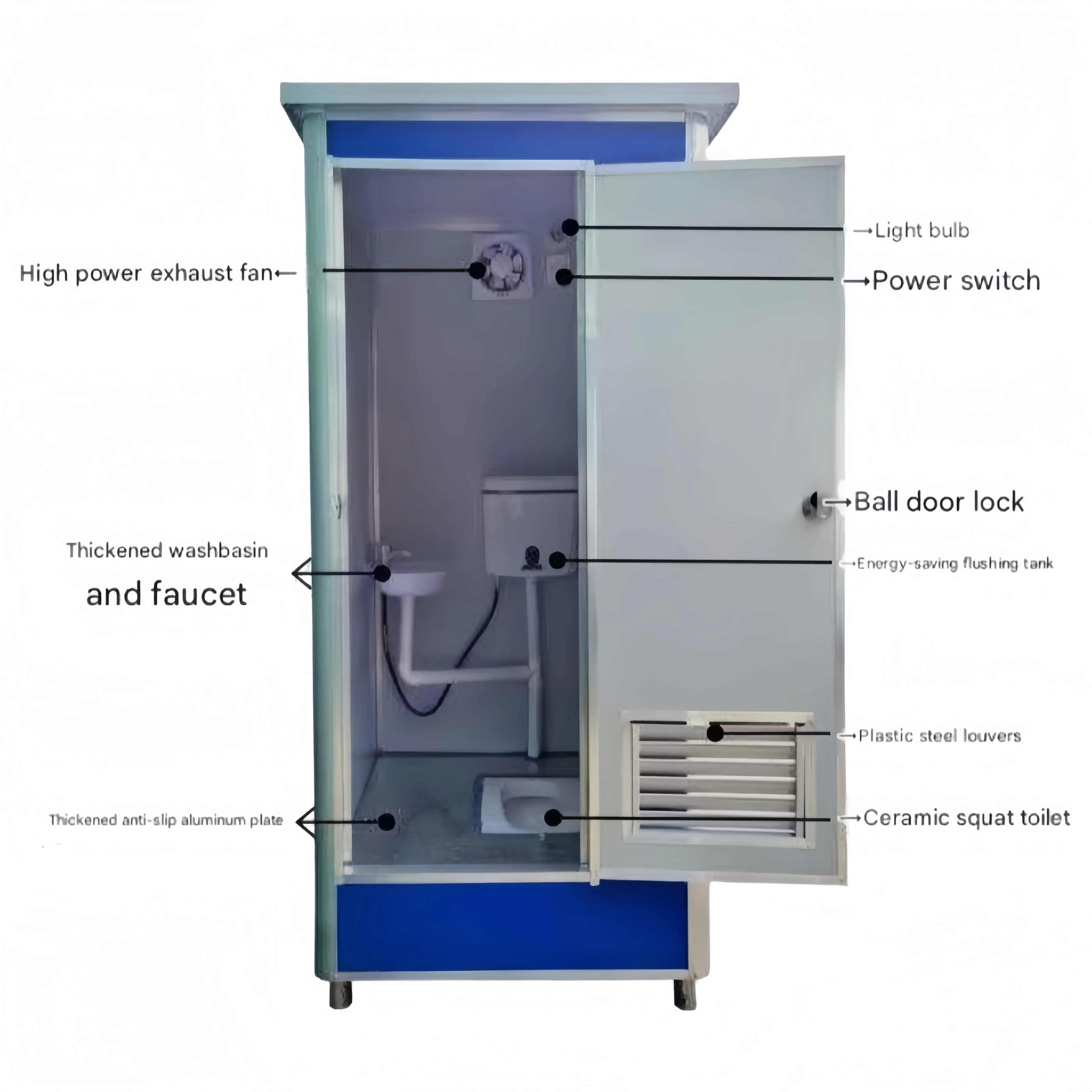 Toilet dan Kamar Mandi Portabe - Outdoor Camping Showers ulasan dan harga