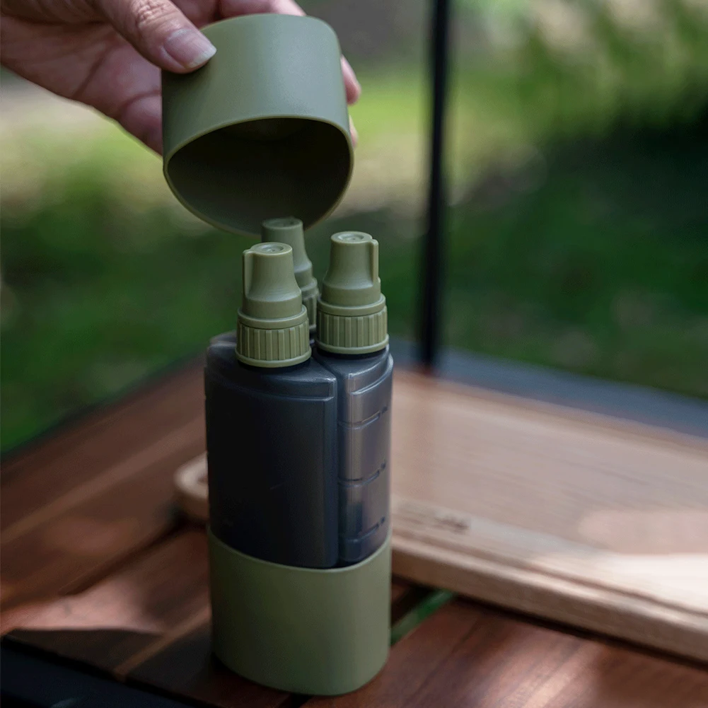 3 In 1 Botol Dispenser Bumbu B - Outdoor Camping Kitchen With Sink ulasan dan harga
