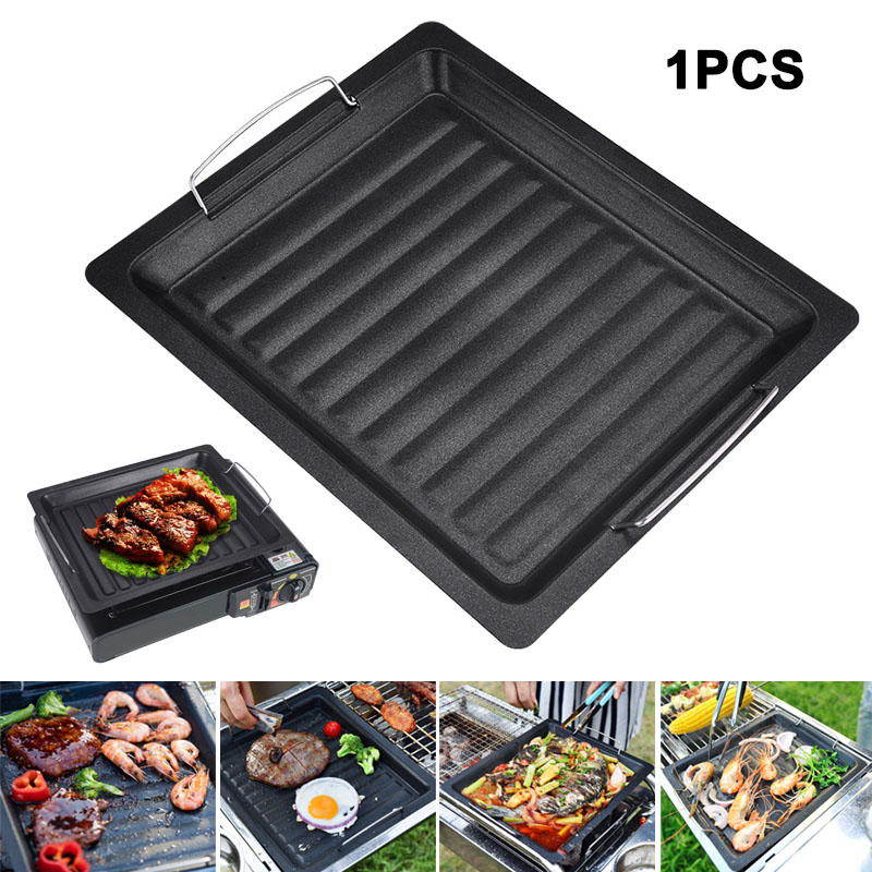 Panci Panggangan Persegi Tebal - Outdoor Camping Cooking Set ulasan dan harga