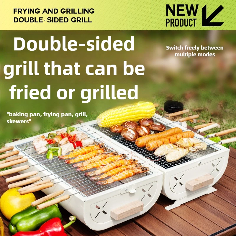 Oven Barbekyu Panggangan Rumah - Outdoor Camping Cooking Set ulasan dan harga
