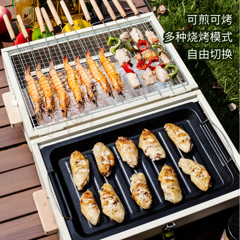 Oven Barbekyu Panggangan Rumah - Outdoor Camping Cooking Set ulasan dan harga