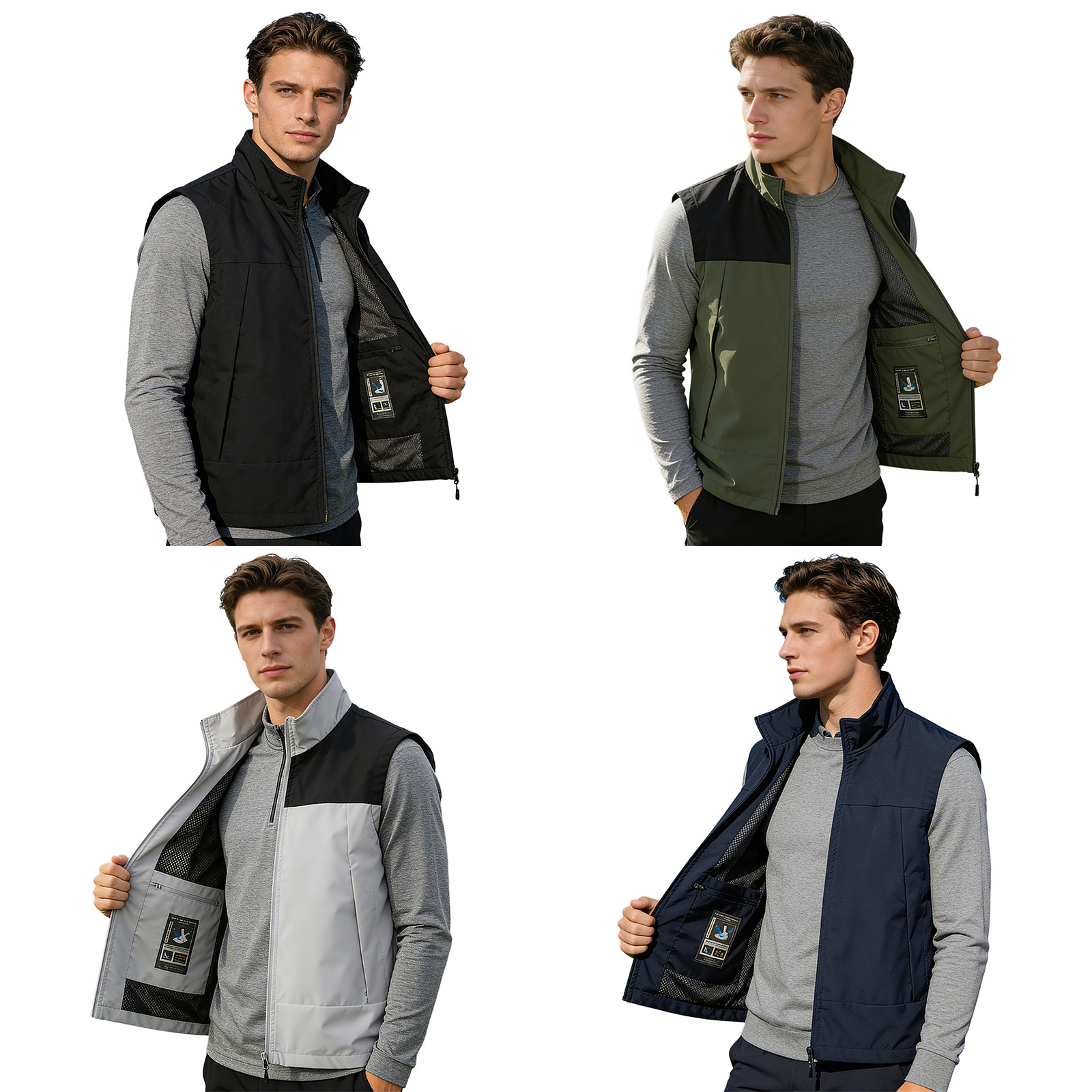 # Rompi Golf Pria M-5XL Kerah  - Outdoor Camping Jacket ulasan dan harga
