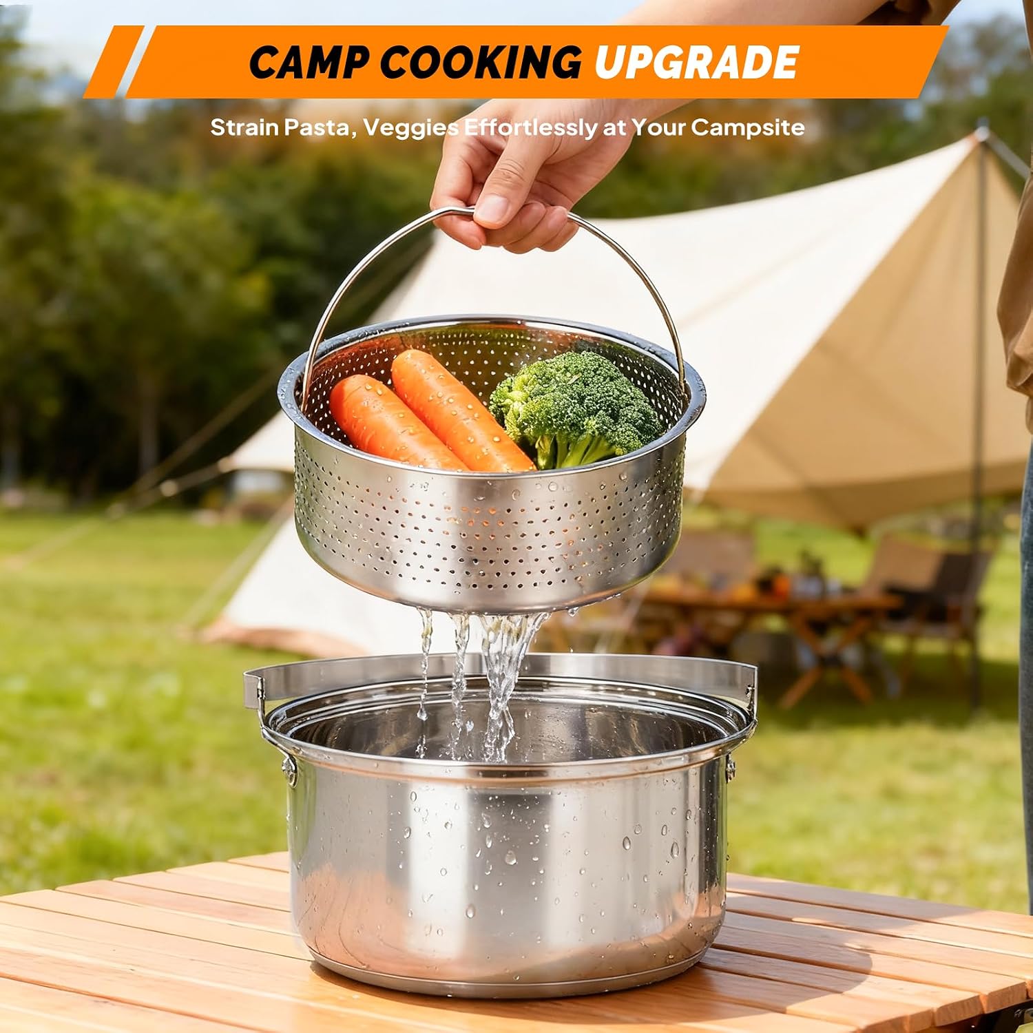 6pcs Set Peralatan Masak, Panc - Outdoor Camping Kettle ulasan dan harga