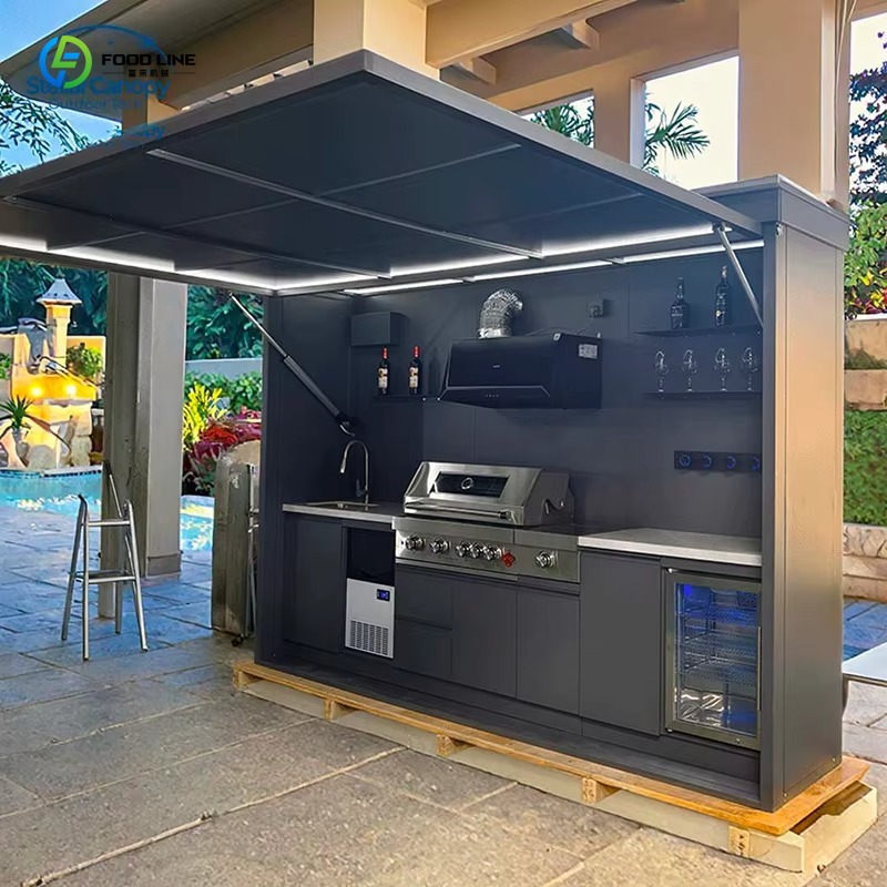 Set Dapur Luar Ruangan Berkema - Outdoor Camping Kitchen With Sink ulasan dan harga