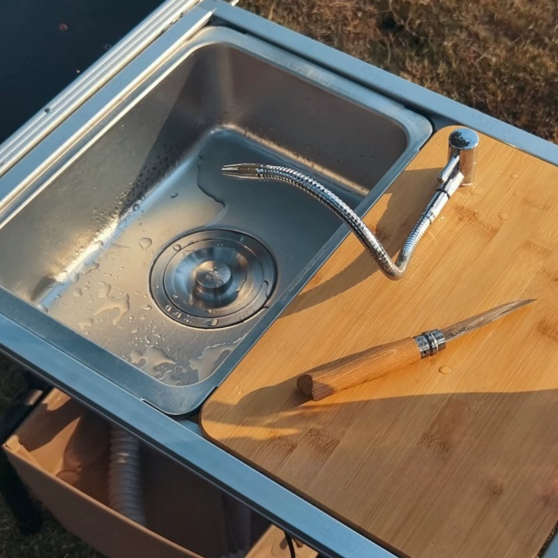 Modul Wastafel Camping dengan  - Outdoor Camping Kitchen With Sink ulasan dan harga