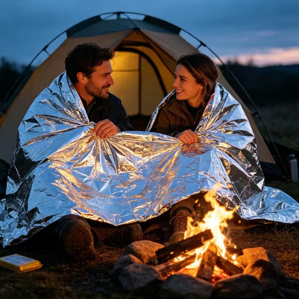 Selimut Darurat Termal Mylar,  - Outdoor Camping Heated Blanket ulasan dan harga