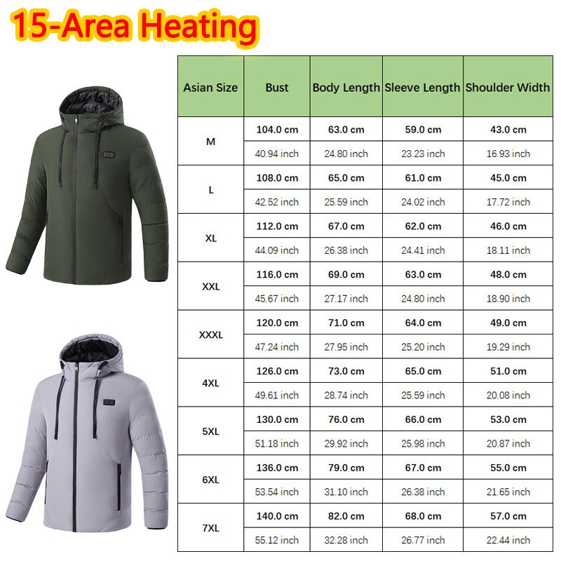 Jaket Pemanas Huelora 11 Area  - Outdoor Camping Jacket ulasan dan harga